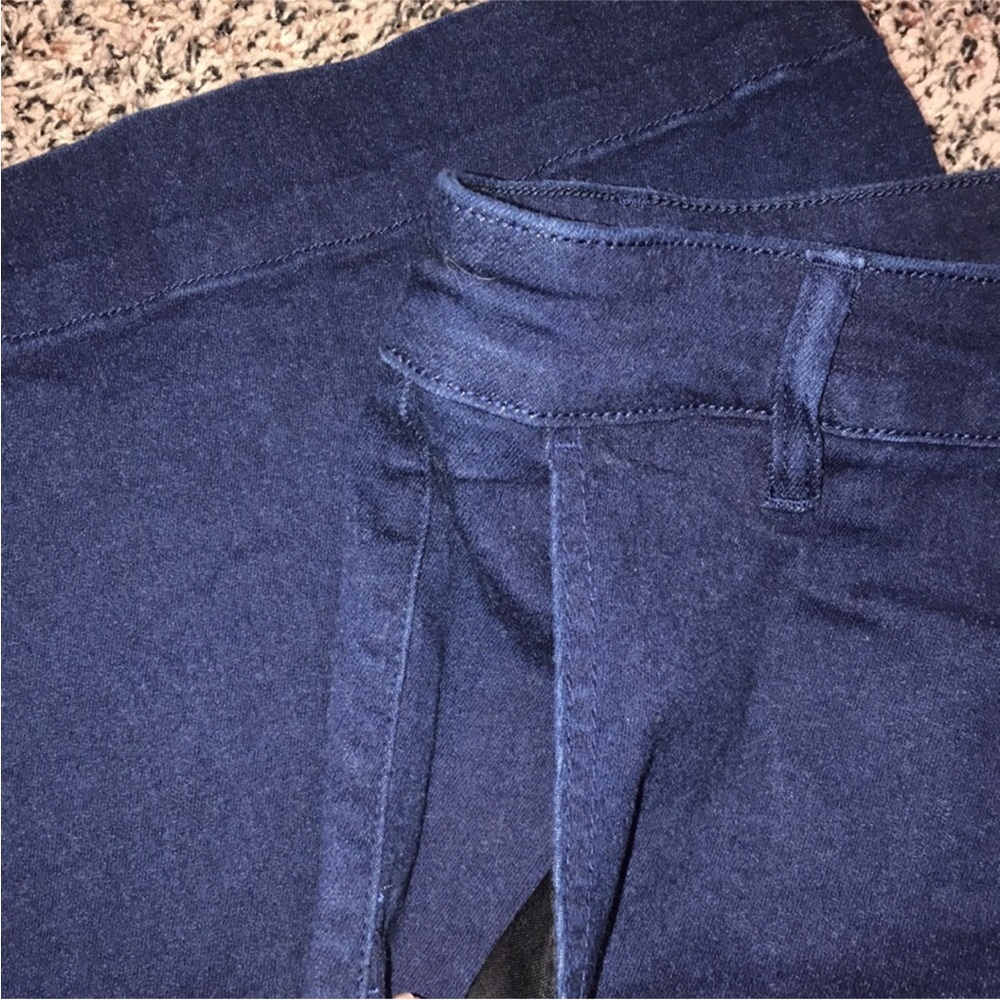 AVA & VIV Wide Leg High Rise Relaxed Dark Blue Denim Trousers Var Sizes | NWT - Picture 3 of 9